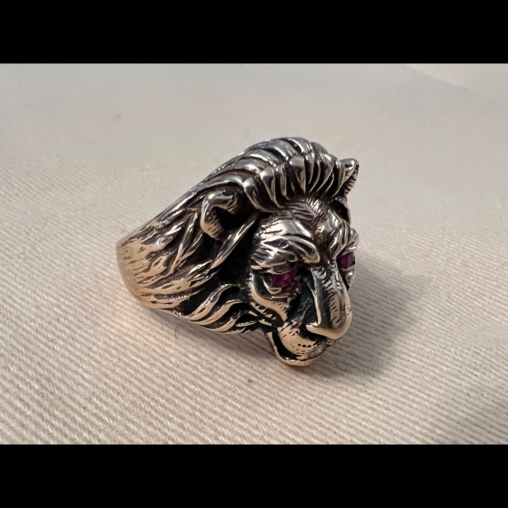 Vintage Lion 14k Gold Ring 11.7 grams of gold - Picture 12 of 13